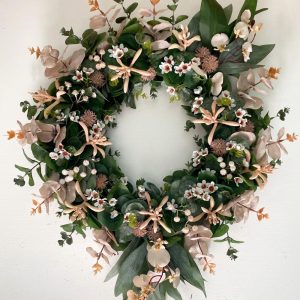 Handcrafted Australian Bush Christmas Wreath in Natural Tones