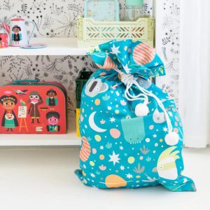 Teal Australian Animals Santa Sack