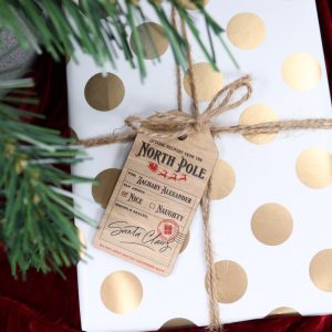 Personalised North Pole Delivery Santa Present Timber Tag