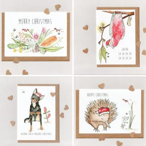 Pack of 10 Mixed Australian Christmas Cards