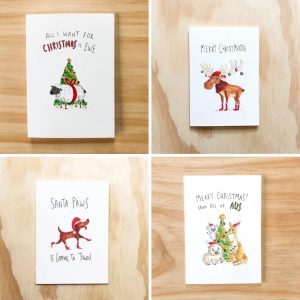 Pack of 3 Funny Christmas Cards - Choose Your Designs