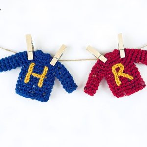 Handmade Crochet Mini Christmas Sweater Ornament