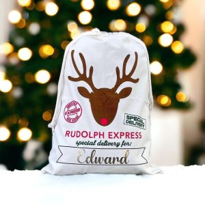Personalised "Rudolph Express" Santa Sack