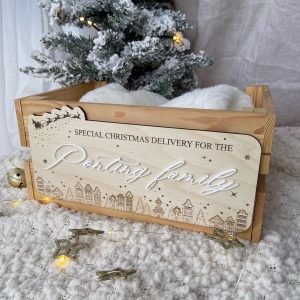 "Special Christmas Delivery For" Plaque for DIY Christmas Crate