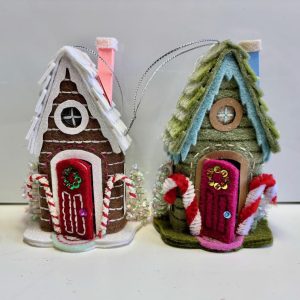 "Twas the Night Before Christmas" Felt House Christmas Ornament