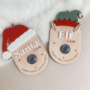 Santa Cam or Elf Cam Surveillance Ornament