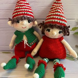 Handmade Christmas Elf Toy Decoration
