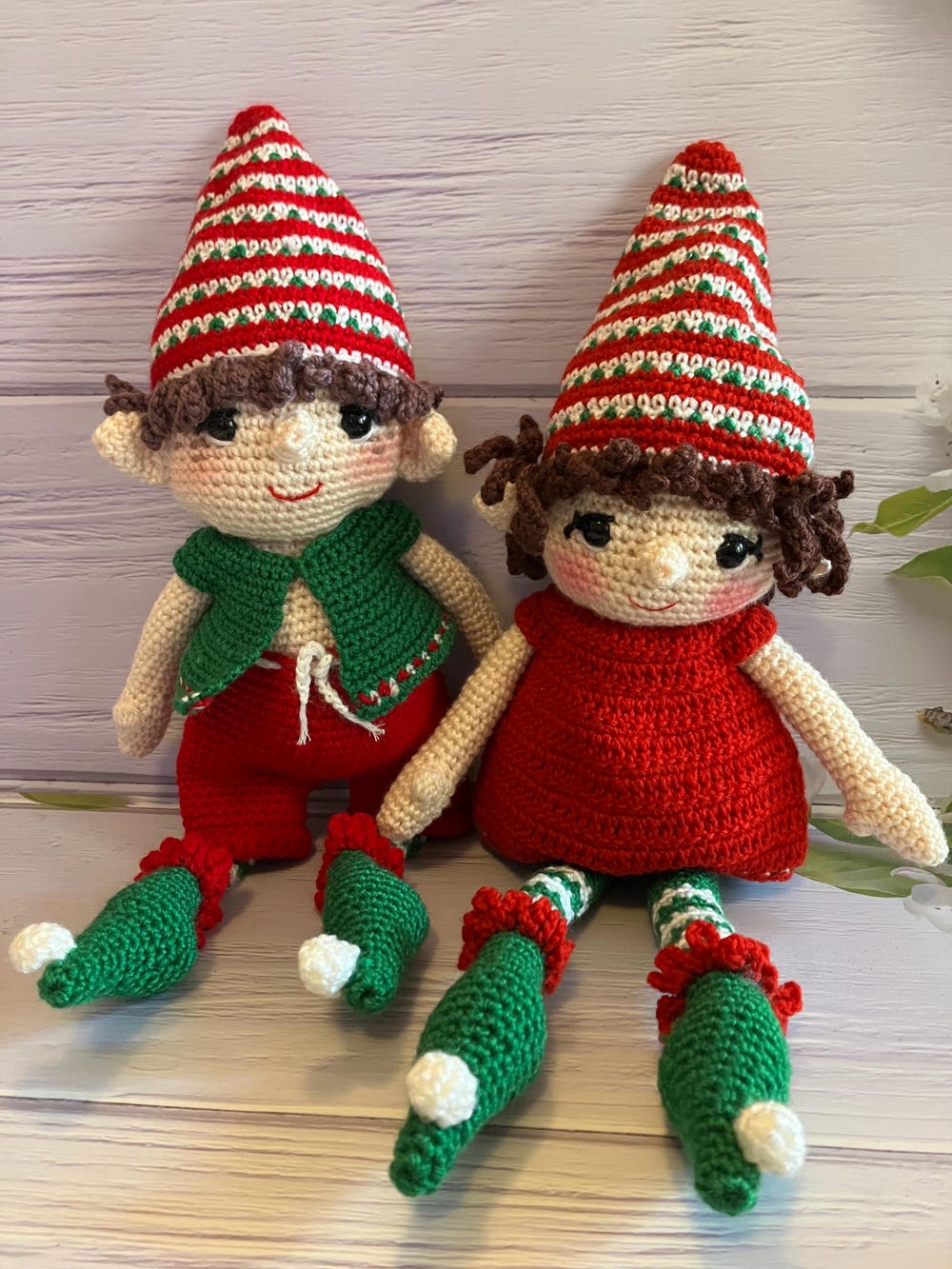Handmade Christmas Elf Toy Decoration