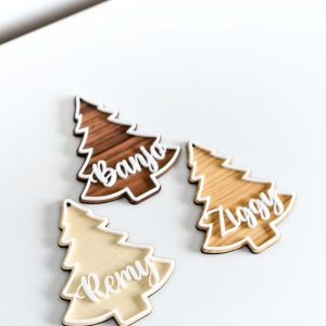 Personalised Christmas Tree Shaped Gift Tags