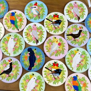 Australian Native Birds Ceramic Christmas Ornament