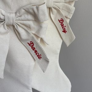 Personalised Christmas Stocking | Custom Embroidered Xmas Gift | Holiday Décor