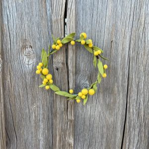 Golden Wattle Felt Mini Door Wreath